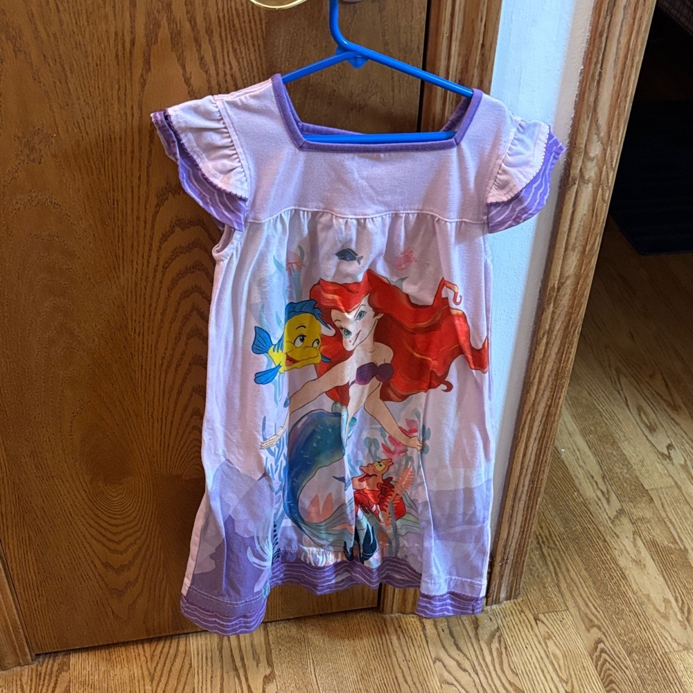 Disney Little Mermaid Purple Nightgown